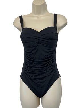 Sea Level Swim, Australia, Eco Essentials Twist Front One Piece, Black, Size 6